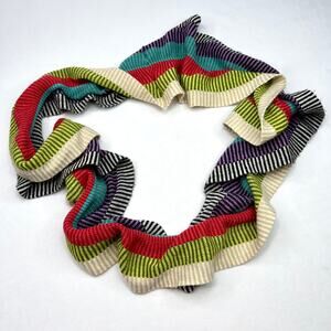 Colorplay Multicolored Acrylic Ruffle Infinity Scarf